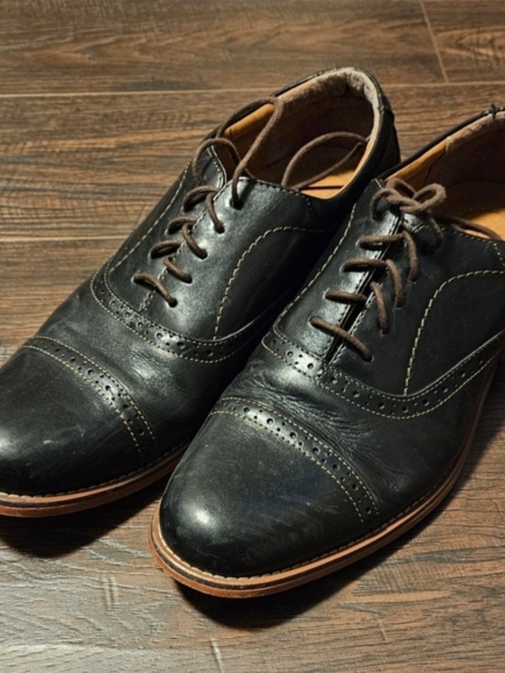 GH Bass Black Oxfords
